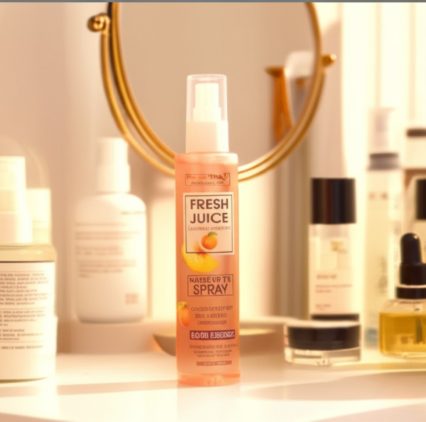 Fruit Of Wokali Makeup Fix Spray With Peach Essence – Long-lasting Hydration & Setting Mist For All Skin Types – 160ml | Makeup Fixer Spray