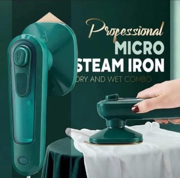 Portable Mini Electric Steam Iron – Handheld Garment Steamer For Clothes | 40w Ceramic Soleplate, Travel-friendly, 80ml Water Tank
