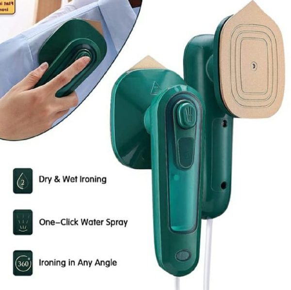 Portable Mini Electric Steam Iron – Handheld Garment Steamer For Clothes | 40w Ceramic Soleplate, Travel-friendly, 80ml Water Tank