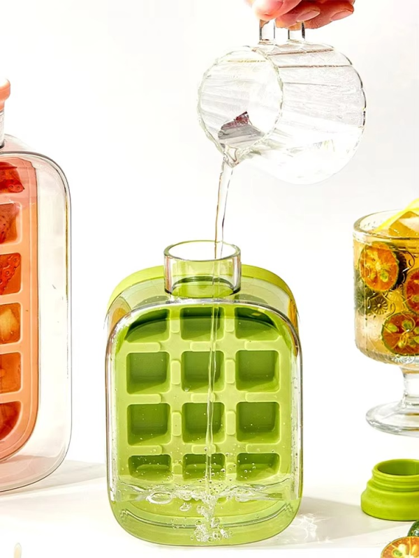 My Crush Cup Ice Cube Tray, Water Bottle Ice Cube Tray, Cool Summer Ice Cube Cup, Upgraded Ice Cube Bottle, Reusable Press-to-cold Ice Cube Hydration – 500ml – Random Color