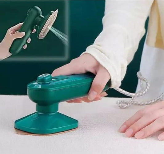 Portable Mini Electric Steam Iron – Handheld Garment Steamer For Clothes | 40w Ceramic Soleplate, Travel-friendly, 80ml Water Tank